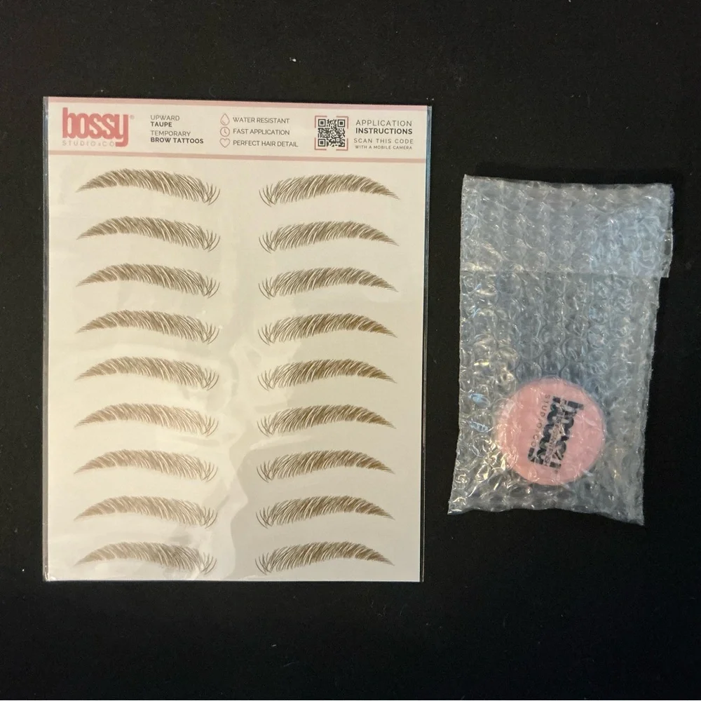 Bossy Eyebrow Tatoo’s and Finish Cream